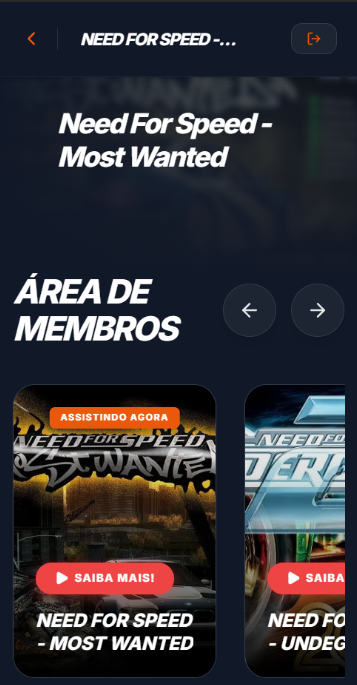 Área de Membros Mobile